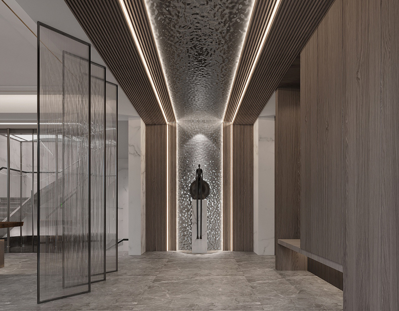 350平獨(dú)棟別墅輕奢風(fēng)玄關(guān)裝修設(shè)計(jì)效果圖