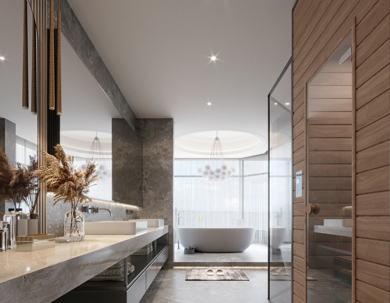 350平獨(dú)棟別墅輕奢風(fēng)衛(wèi)生間裝修設(shè)計(jì)效果圖